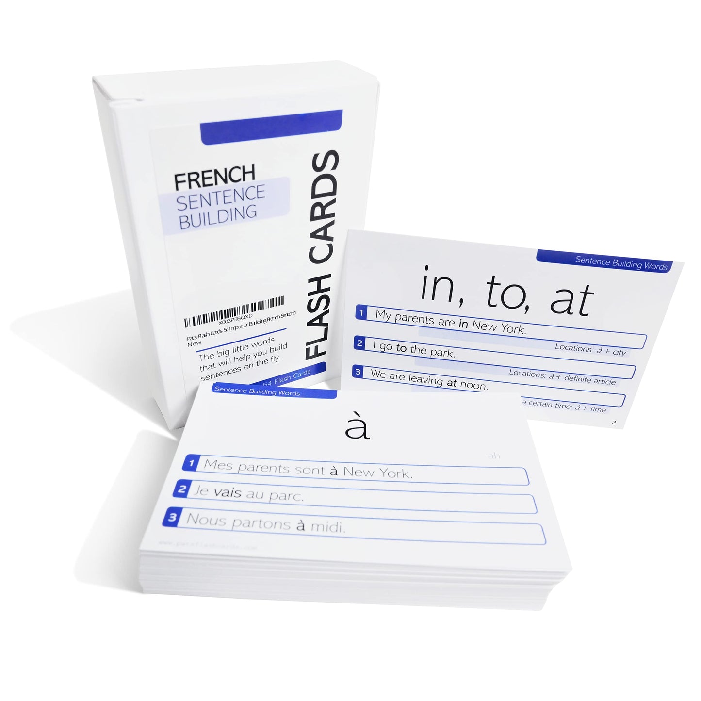 Pat'S Flash Cards 54 Important French Words For Building French Sentences
