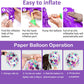 40 Inch Purple Number 5 Balloon,Giant Large Number 5 Balloon,5Th Birthday Mermaid Balloons,Children'S Birthday Party Baby Shower