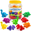 Naodongli Matching Number Dinosaur Fine Motor Toys, Double-Sided Pattern Match Game Montessori Preschool Learning Number Color Sorting Sensory Toys For 12 18 Month Age 1 2 3 Year Old Boys Girls