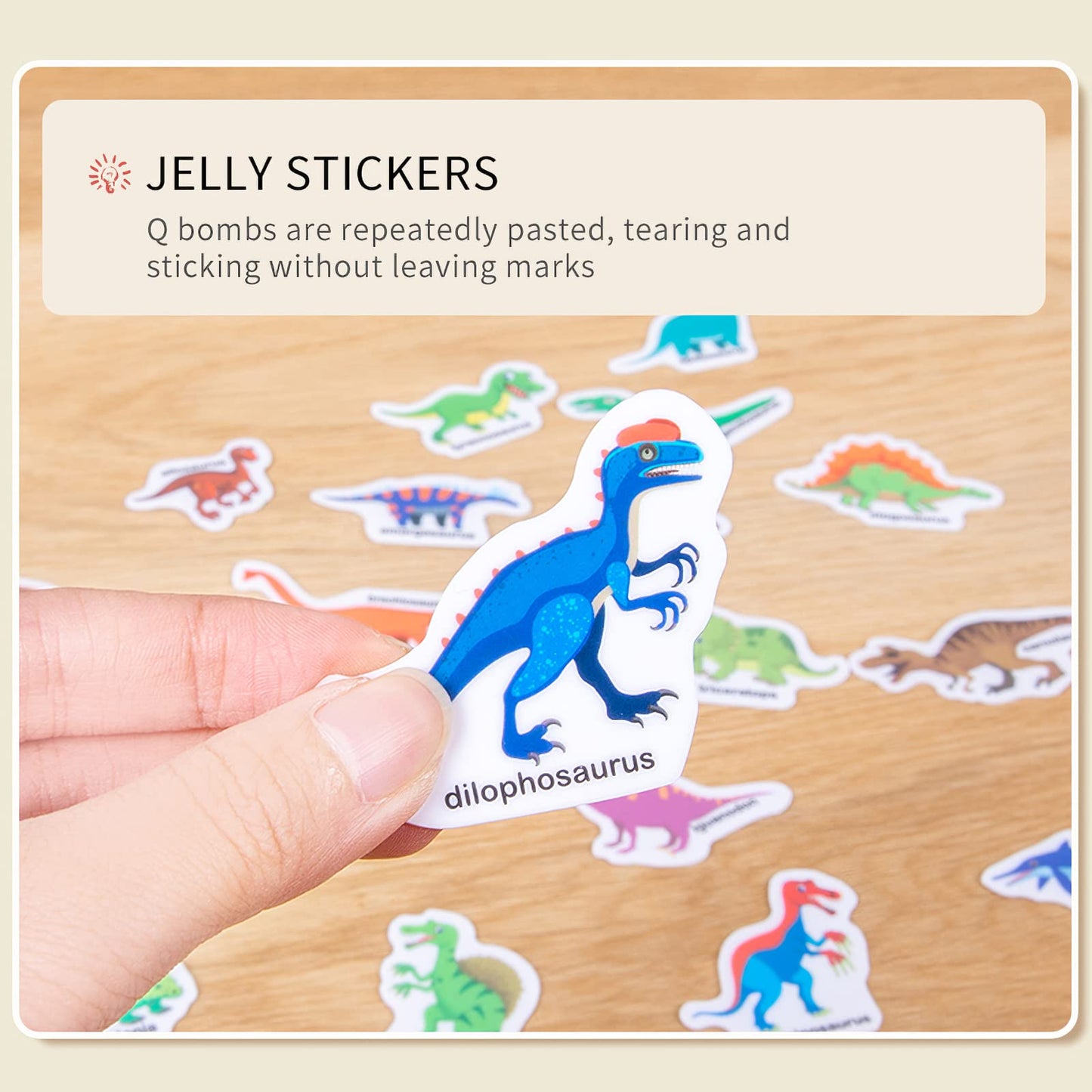 3 Pack Portable Jelly Stickers Quiet Book For Kids, Reusable Stickers Book For Toddlers, Preschool Learning Activities Learning & Education Toys, Animal Insect Sea Ocean Space Travel Toys