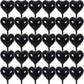 30 Pcs Black Heart Balloons 18In Foil Heart Shaped 18 Inch Balloons Helium Mylar Balloons Foil Balloon Decoration For Women Girl