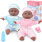 Toy Choi'S Twin Baby Dolls - 12 Inch Two Soft Black Body Babydoll With Rompers, Hat And Pacifier, Doll Bibs, Dolls Play Set For 2 3 4 5 Year Old Boys And Girls Gift