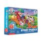 RatnaS Story Jigsaw Puzzle Rainy Picnic Day For Kids. 3 Jigsaw Puzzle Included In The Pack With A Story Book