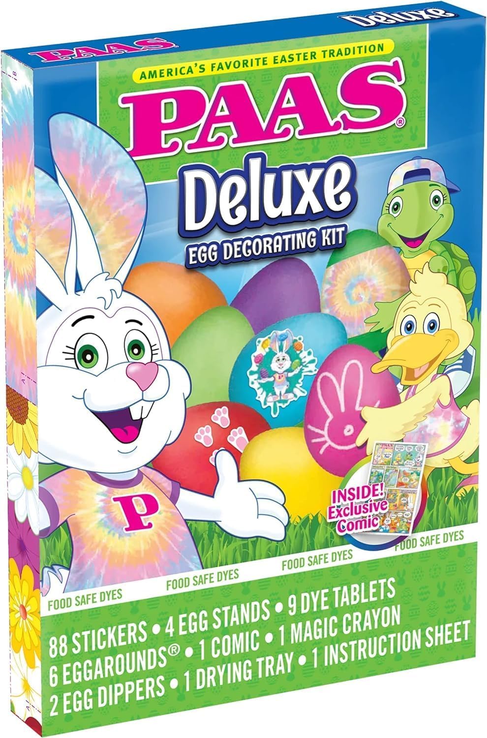 PAAS Deluxe Easter Egg Decorating Kit - Americas Favorite Easter Tradition