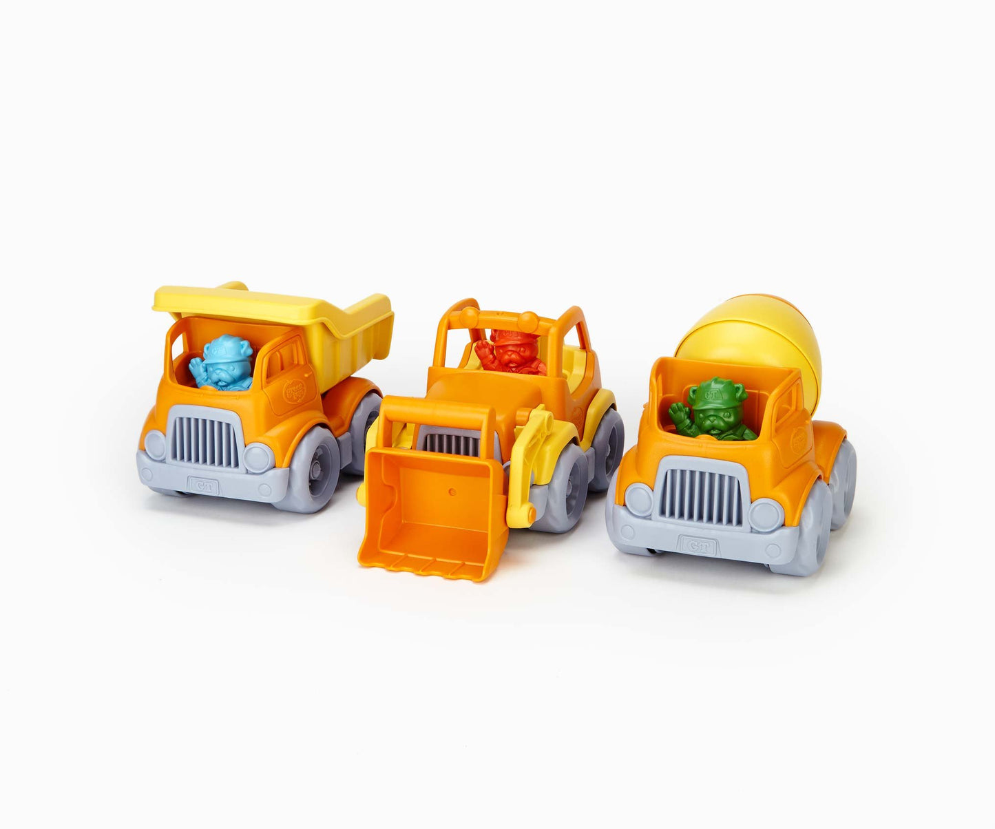Green Toys Scooper Construction Truck - Yellow/Orange, 1 Count - Eco-Friendly Toy for Kids, Durable and Safe