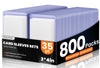 800 Packs Card Sleeves Top Loads For Cards,3'' X 4'' Baseball Card Protectors,Trading Cards Sleeve Hard Plastic Fit For Baseball