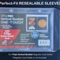 Rayvol Resealable Team Bags For 175Pt Vertical Booklet Magnetic Card Holder, Exact Fit Sleeves For 175Pt Vertical Booklet Cards(