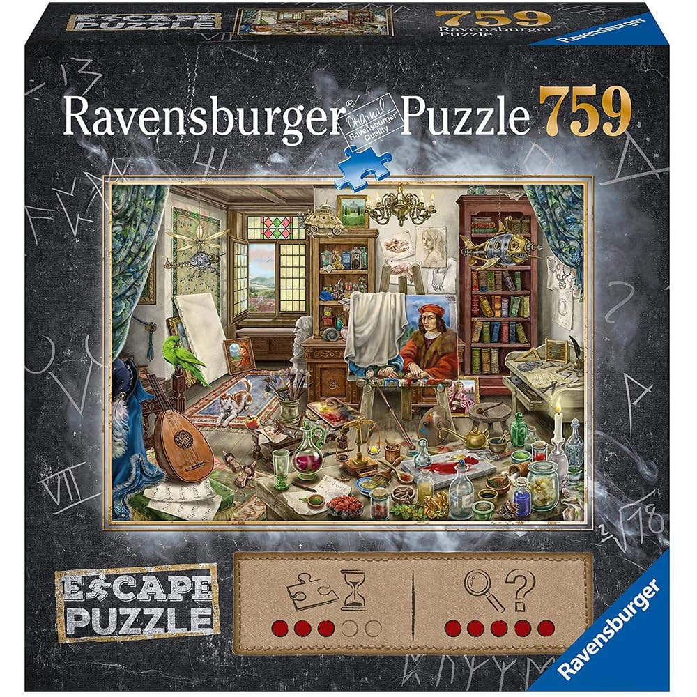 Ravensburger The Art Studio | 759-Piece Jigsaw Puzzle for mature-themeds | Unique Piece Design | enhanced Quality Materials | Ideal Gift for Puzzle Enthusiasts