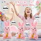 Emoin Bunny Plush Baby Toys, Singing Dancing 9'' Bunny Stuffed Animal, Interactive Rabbit Plush Crying Bunny Don'T Take His Carr