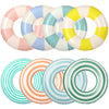 Libima 8 Pcs Inflatable Pool Floats for Adults, Swimming Rings Swim Tube Pool Rings Floaties for Adults Hawaiian Beach Party Dec