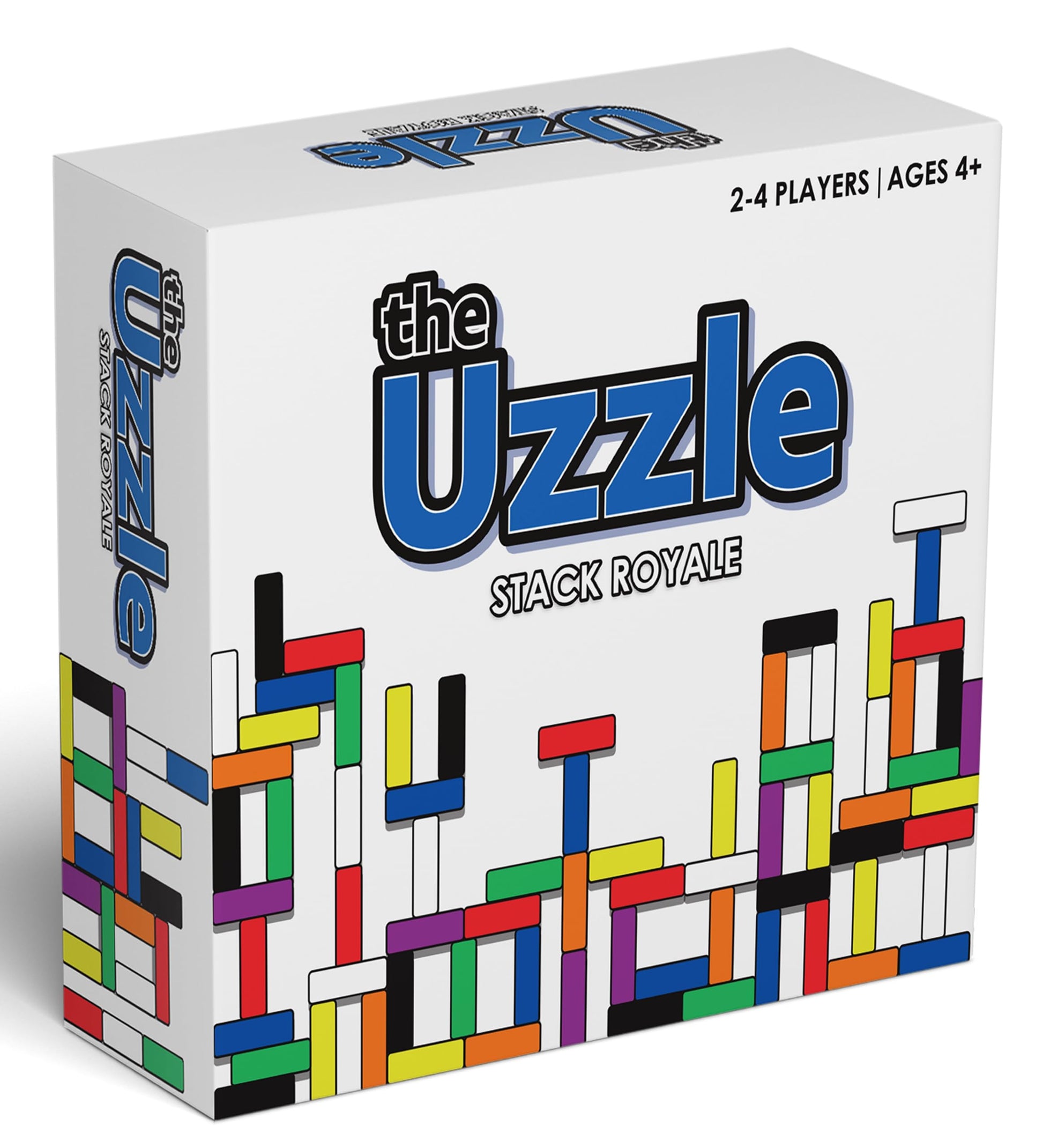 The Uzzle Stack Royale Board Game  Fast & Fun Family Board Game for Children & mature-themeds  Color Block Puzzles Games for Ages 4+