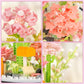 High Godo Flower Bouquet Building Set With Dust Cover, 624Pcs Pink Rose Bonsai Tree Collection Kit, Birthday For Mom Women Girlfriend Adults 12+