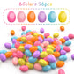Hdlnkak Pastel Colors Easter Eggs 2.36 Inch, 96 Pcs Vibrant Fillable Plastic, Colorful Bright, Perfect For Egg Hunt, Surprises,