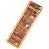 BSIRI Shut The Box Board Game - Wooden Math Puzzle for Kids, Family Fun, Educational Toy, Natural Solid Wood, 9x29x2 cm