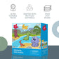 Theo'S Puzzles Dinosaur Kids Puzzle - Fun 48-Piece Jigsaw With Diverse Dinosaur, Rivers, And Volcano Scenery For Ages 4+, Perfec