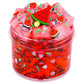 Red Jelly Cube Crunchy Slime, Premade Jelly Clear Crunchy Slime For Girls & Boys, Super Soft Non-Sticky Cute Stress Relief Toy, Party Favor For Kids