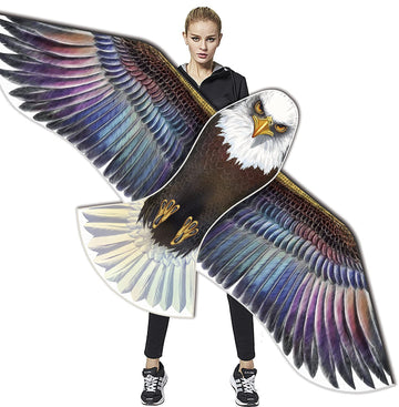 HONBO Eagle Kites for Adults and Kids,Easy to Fly for Beach Trip, Outdoor Activities-Wingspan 73   -200ft Line with Swivel-Bonus