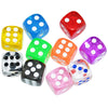 SmartDealsPro 10-Pack D6 Six Sided 16mm Transparent Dice Die for DND, MTG, RPG, Tenzi, Yahtze, Bunco, Table Borad Games, Math Te