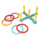 B. toys Ring Toss Game - Indoor & Outdoor - 12 Pieces - 5 Colorful Rings - 11.5 x 4 x 20 inches - For Toddlers 3+ Years