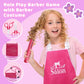 Gagaku Pretend Hair Salon Toys For Girls,Pretend Makeup For Toddlers Dress Up Beauty Salon Set Stylist Kit With Hair Dryer Apron