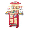 Kids Kitchen Playset For Toddlers Girls, Toy Kitchen Sets Pretend Play Food Toys For Kids Girls Ages 3 4 5 6 7 8, With Light Sou