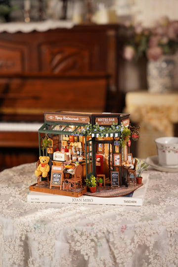 Rowood Miniature House Kits For Adults,Diy Mini House Building Kit,Wooden Dollhouse Kit With Led For Kids Teens Beginners As Bir