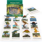 12 Preschool Science Toys - Educational Materials With Animal Matching Models Flash Cards, Animal Figurines For Kids (Dinosaur)