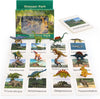 12 Preschool Science Toys - Educational Materials With Animal Matching Models Flash Cards, Animal Figurines For Kids (Dinosaur)