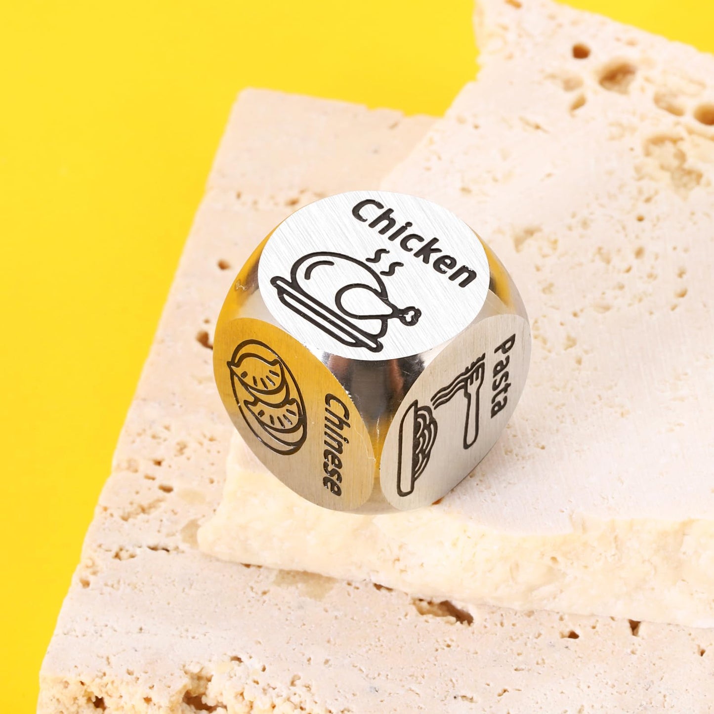 Valentines Day Couple Gifts for Him Her Date Night Dice Gifts for Couple Food Decision Anniversary Steel Dice Couple Game for Hi