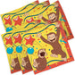 Curious George Luncheon Paper Napkins - 7 x 7, 16 Pcs,White