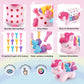 Montessori Toys For Toddlers,The Fine Motor Unicorn Pink 14 Pcs, Learning Toys Ages 18+ Months Fine Motor And Sensory Toy, Educa