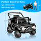 12V Kids Electric Car, Ride On Toys With Parent Remote, Spring Suspension, Bluetooth, Led Lights, 3 Speeds, Power Wheels With Re