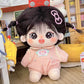 Niannyyhouse 20Cm Plush Doll Girl Humanoid Stuffed Body No Attribute 8'' Normal Body Wearable Clothing Dress Up Gifts (A-14-With