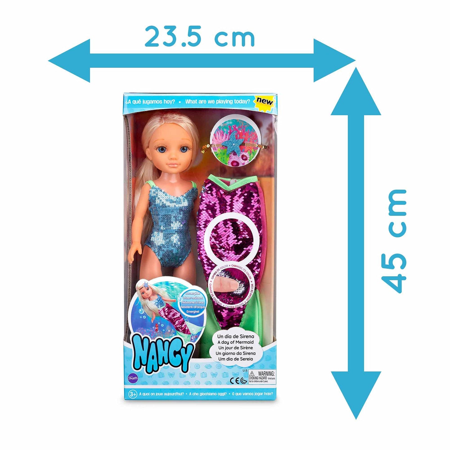 NANCY A Day of Mermaid Fashion Doll, 16 Doll
