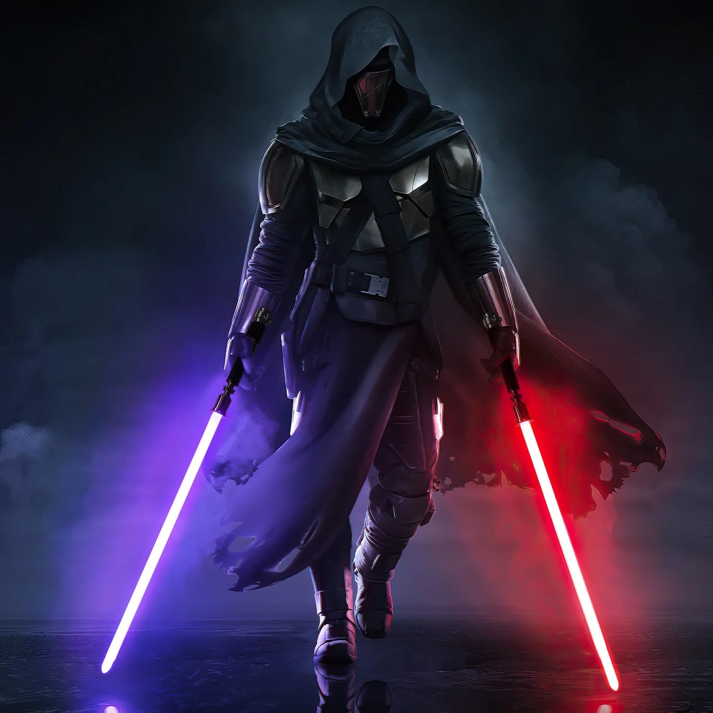Cvcbser Rgb Dueling Lightsaber, Motion Control 39 Sets Sound Effects And 12 Colors, Smooth Swing Metal Handle Light Saber For Ad