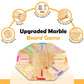 Marble Game Board Wooden, 24'' Large Size Detachable Fast Track Board Game For 2-8 Players, Classic Marble Game With 32 Marbles