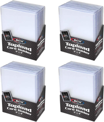 Bcw 3X4 Topload Card Holder - Standard - 100Ct | Rigid Pvc Trading Card Protection For Baseball Cards, Football Cards, And Tradi