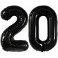 Katchon, Black 20 Balloon Number - 40 Inch | 20Th Birthday Decorations For Men, Number 20 Birthday Balloons | 20 Year Old Birthday Decorations | 20 Birthday Decorations, 20Th Anniversary Decorations