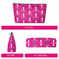 Tiasusan American Mahjong Empty Bag - Red Printed Mahjong Tile Bag (13X7 Inches,Only Case)
