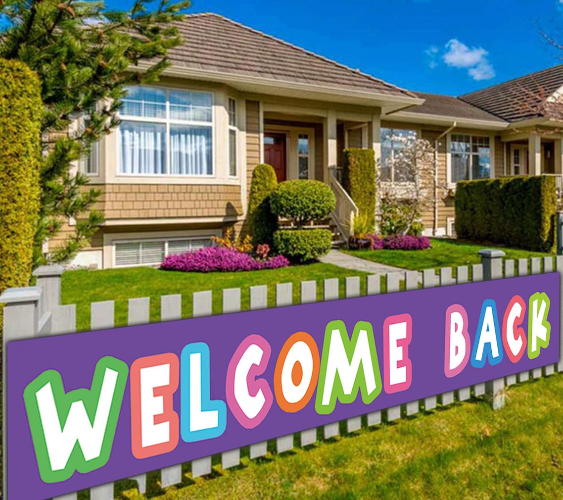 Large Welcome Back Banner, Homecoming Party Decorations, Back To Schoo ...
