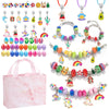 Happytime Charm Bracelet Making Kit For Girls Jewelry Making Supplies Beads Unicorn Mermaid Arts And Crafts Girls Toys Age 6-8