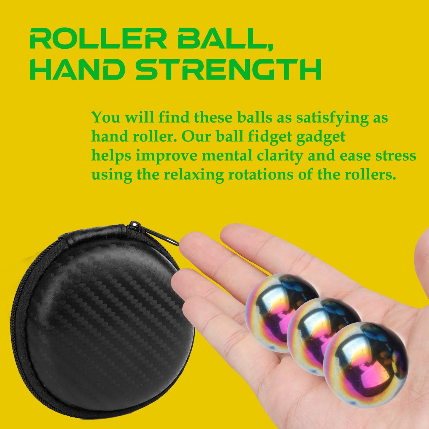 Stress Relief Toy For Adults Big Magnets Hematite Magnetic Rattlesnake Egg, Large Magnetic Fidget Toys Set Magnet Rings Fidget Toy For Adults Jumbo Size