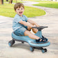 GLACER Wiggle Car  Just Twist Swing Car with Flashy PU Wheels  No Battery  Gears or Pedals Wiggle Bike  Easy to Ride  Indoor Outdoor Ride on Toy Gift for Boys & Girls Aged 3 Years Old and up (Blue)