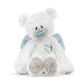 Demdaco Blue Guardian Angel Bear 9.5 Inch Plush Children'S Stuffed Animal Activity Rattle Toy