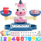 Kaodezhu Unicorn Math Balance Toy For Boys And Girls - Montessori Matching Letter Toy For Kids 3 Year Olds, Educational Kinderga
