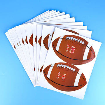 Fepito Pin The Football On The Goalpost, Pin The Football Game For Kids, Birthday Party Game With 24 Pcs Football Stickers For Football Party Decorations, Kids Birthday Party Decorations
