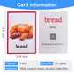 33Pcs/Set Food Kids Gifts English Flash Cards Pocket Card Educational Learning Baby Toys For Children Pre-Kindergarten