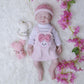 Aisite Reborn Baby Dolls Girl - 18 Inch Full Silicone Baby Girl Eyes Closed, Christmas&Birthday Gifts, Suitable For 3+