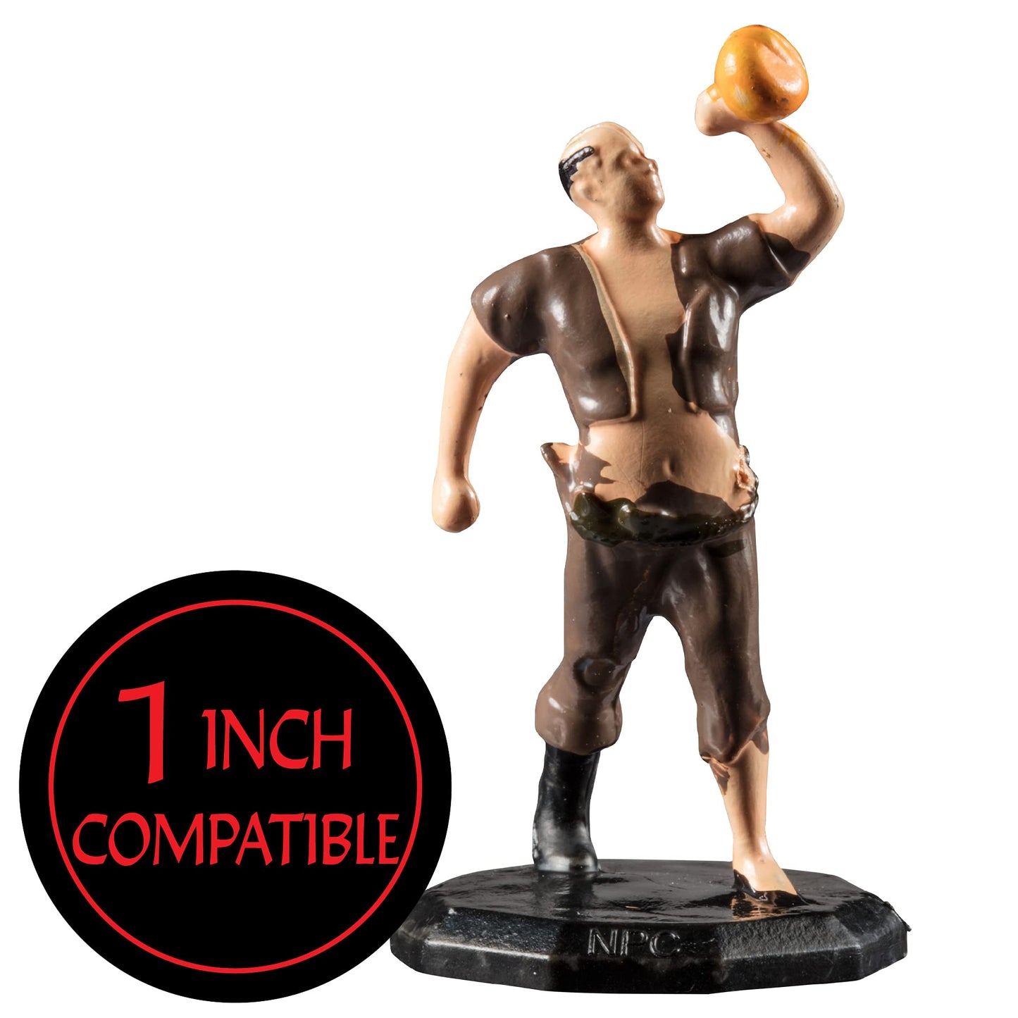 Monster Townsfolk Mini Fantasy Figures - 8Pc Hand-Painted Pub Workers Non Player Character Npc Miniatures- 1' Hex-Sized Compatible W Dnd Dungeons Dragons Pathfinder Rpg Tabletop Games