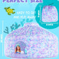 Skywin Inflatable Air Tent Fort for Kids - Large Mermaid Playhouse with Door, Purple, Polyester, Easy Setup and Storage